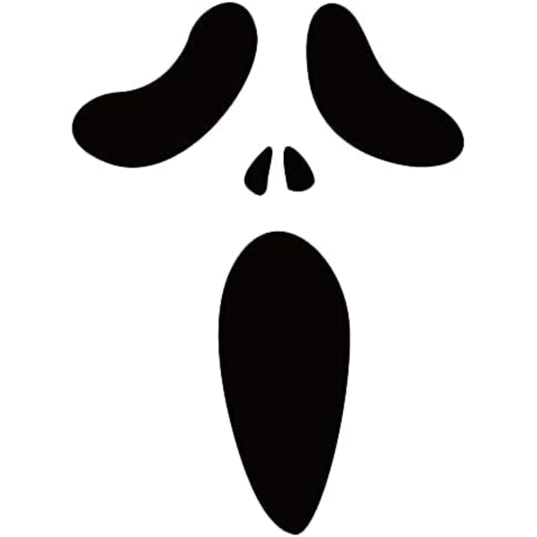 Halloween-oviin liimattava tarra, Musta haamuikkuna-tapetti sisä- ja ulkokoristeluun, kummitustalon tarvikkeet