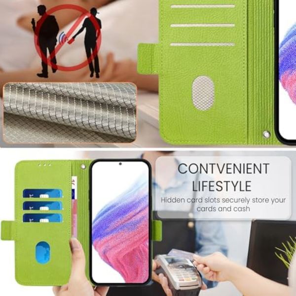 Plånboksfodral för iPhone 16 Pro Max, Läder med Kortfack, Rosblommig Magnetstativ RFID-Blockering
