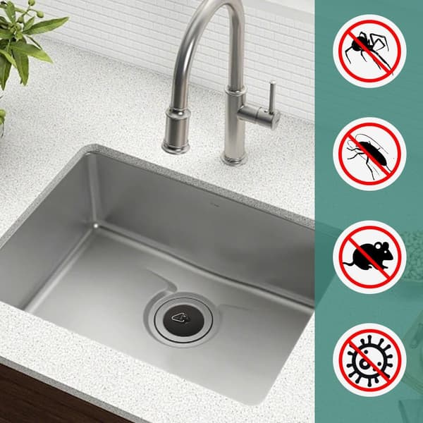 Pieces Badekarsstop, Universal Køkkenvaskstop, Vaskstop, Aftapningsstop, Gummi Vaskstop, Vaskstop til
