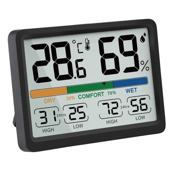 97x73x19mm,Inomhushygrometertermometer - Digital inomhustermom