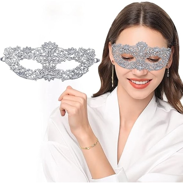 Spetsförtjockad formlös mask, Halloween ögonmask för fest och dans, present till flickvän
