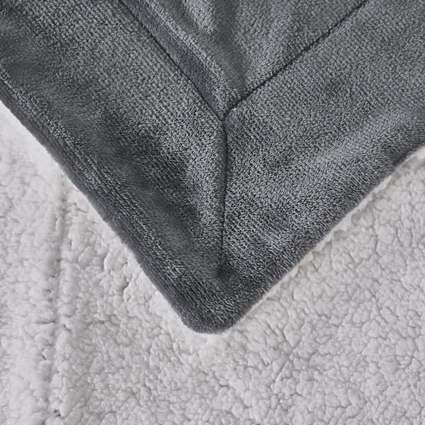 Fleece Sofatæppe - Vinter Sofatæppe (180x200cm Grå)