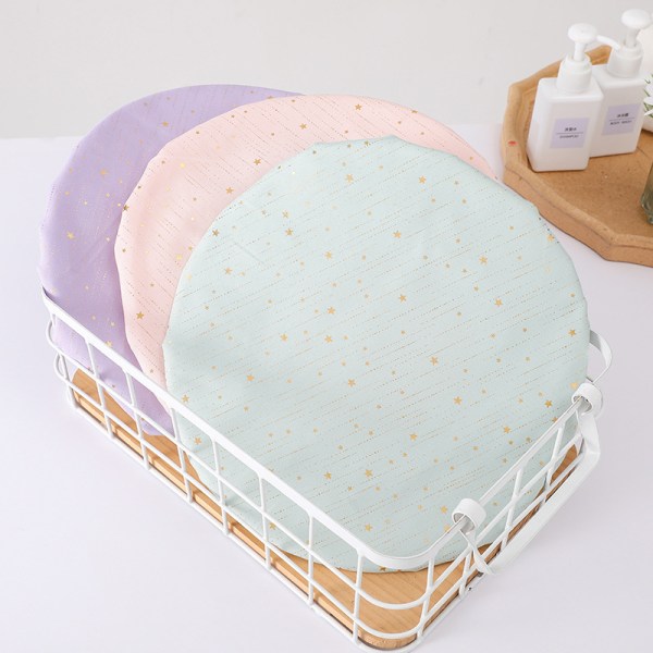 3 Pack Shower Cap Double Layer Elastic Waterproof Bathing Cap for