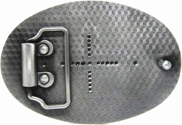 1 stk Antik Gravert Blomst Solid Metall Beltespenne Menn Kvinner Western Cowboy