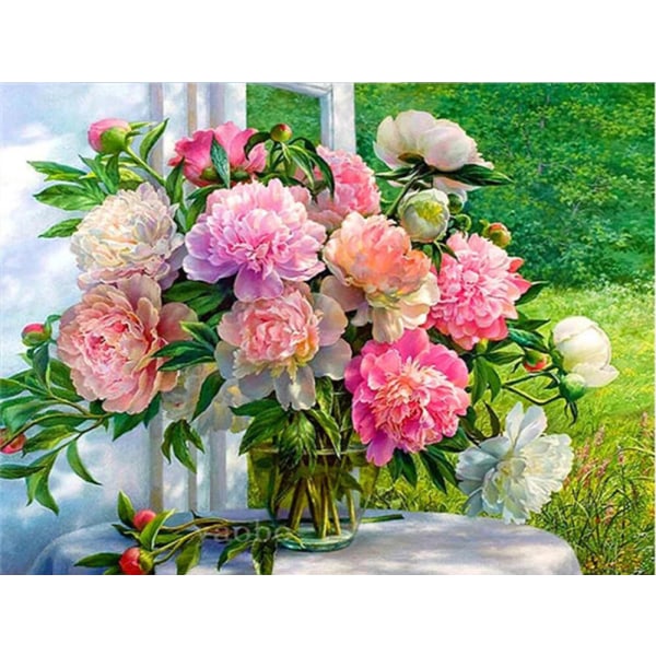 30 × 40 Hortensian pallotimantti maalaus (30 * 40, 1 kpl) Diam