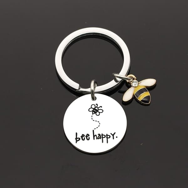 Nøkkelring for kvinner \"Bee Happy\", Gave til mor, tante, datter, niese, venner