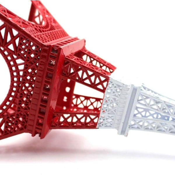 1st Mini Eiffeltorn Ornament 18CM Smidesjärn Miniatyr Byggnad Staty Världslandskap Modell Ei