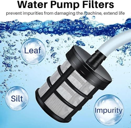 （4.6×4.6×6.4cm）Trädgårds sedimentfilter, Sugslangsfilter, Vattenpumpssil, Självsugande slangfilter, Vattenpumps sugsil