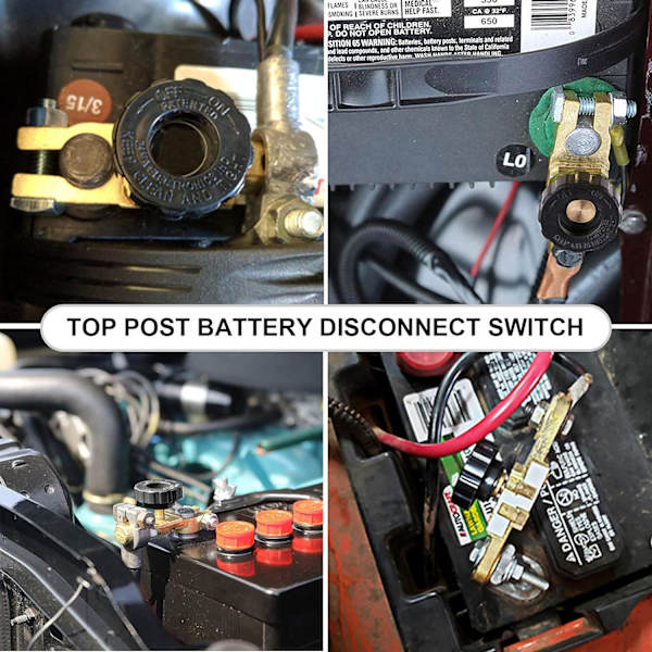 12V/24V Batteri Kretsbrytare Bilbatteri Avstängning Koppla Från Strömbrytare Isolator Batteripol med