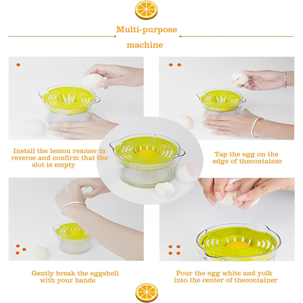 Manuel citruspresser, multifunktionel citruspresser til citroner, appelsiner og limefrugter, manuel frugtpresser