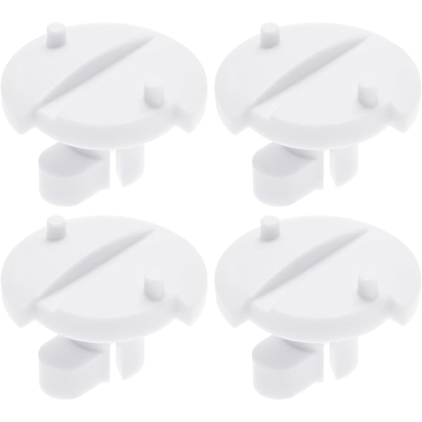 Vit 4-pack Kylskåpsventilationsklämma Spännklämma Kompatibel med Låsskruvar