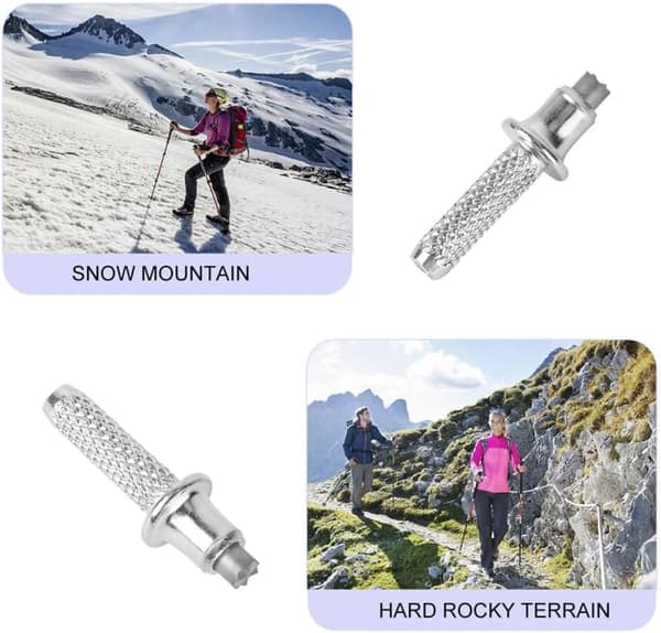 10 stk. fjellklatrestavspiss, erstatningstips for turstaver, tilbehør til turstaver