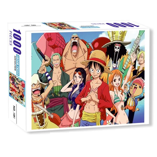 One Piece - 1000 brikker puslespil - Tålmodighed og refleksionsspil - La