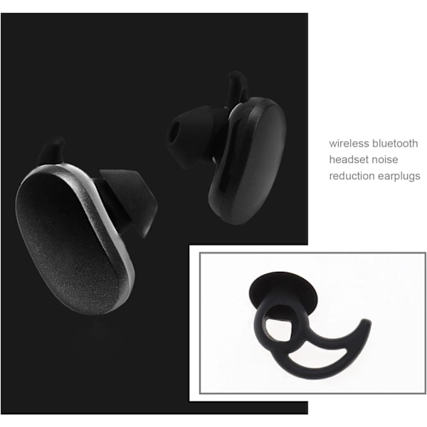 Pairs Silikon Ørepropper Dæksler In-Ear Øre Sløjfer Ørepropper med Vinger Kompatibel