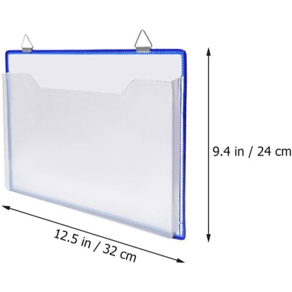 Gjennomsiktig hengemappe - Kontor hengemappe arrangør dokument oppbevaringspose permer dokument Fili