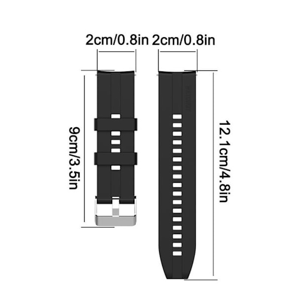 1 Vedenkestävä Silikonihihna Huami Amazfit GTS 2e/G:lle