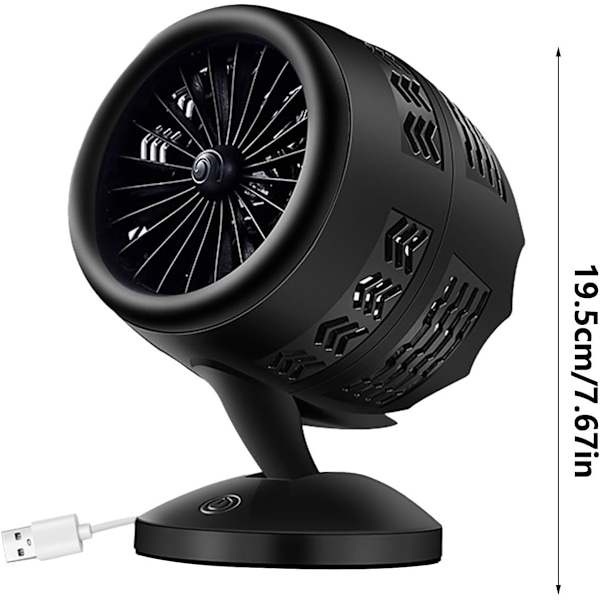Kädessä pidettävä minituuletin, 3 IN 1 käsituuletin USB ladattava pieni taskutuuletin kaksoiskiertotuuletin koti toimisto suuri tuuli hiljainen pystysuora ilmastointituuletin