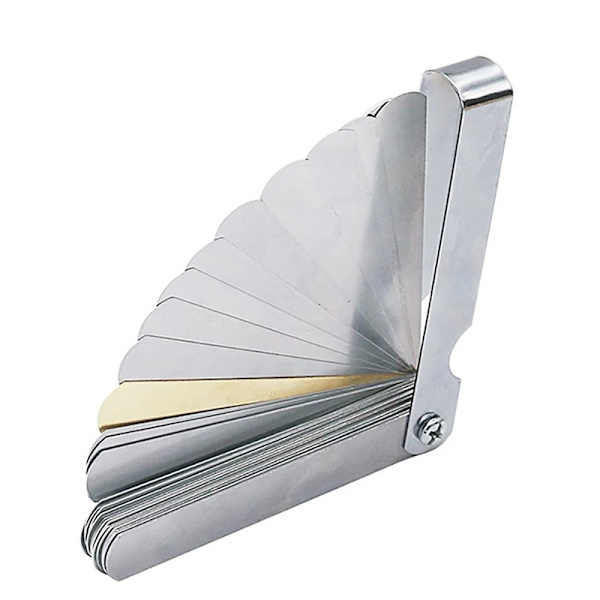 Precision Feeler Gauges 32 Metric(Imperial) Markering Blad för Mätning av Spaltbredd(Tjocklek)