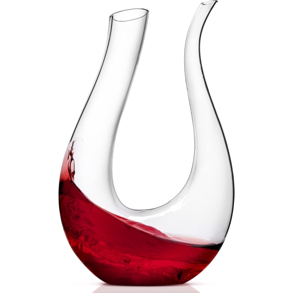170 cl håndblåst krystallkaraffel - Pretty Wine Decanting Glass - Karafler &