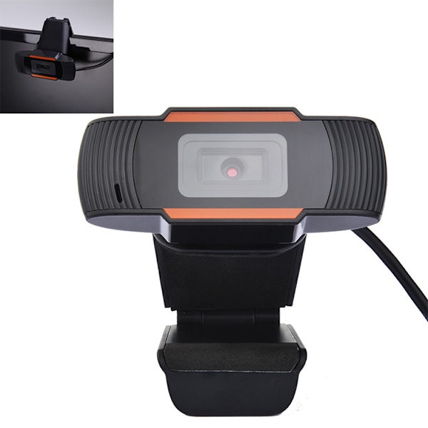 1080P Webkamera med Dobbel Stereo Mikrofon, HD Webkamera for Datamaskin