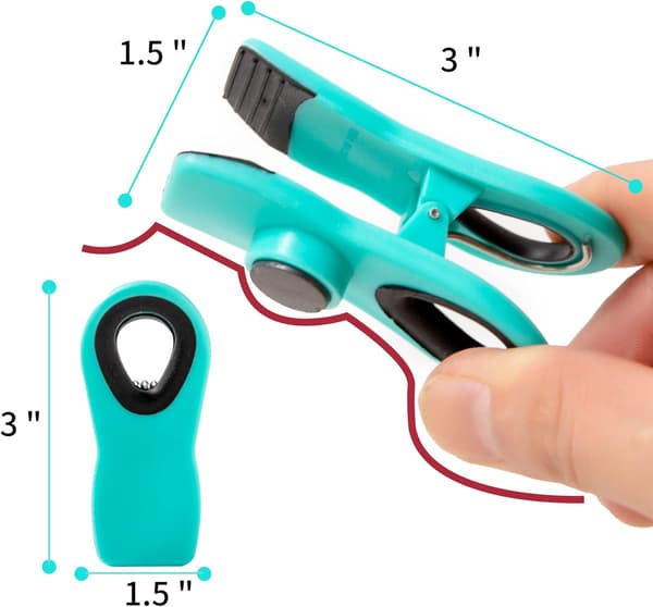 10 stk Chip Clips Brød Klips Pose Klips Magnetiske Klips Chip Clip Chip Clips Pose Klips Mat Klips Klips for Matpakker