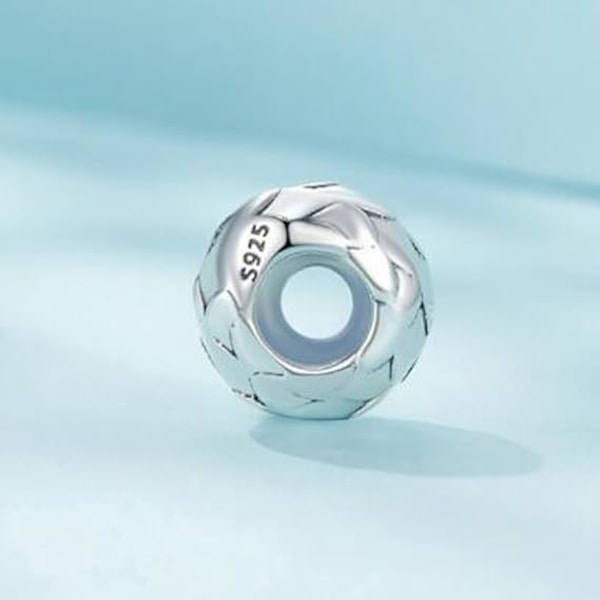 2 kpl 925 Sterling hopeaa pyöreitä kumirenkaita riipusrannekoruille, T
