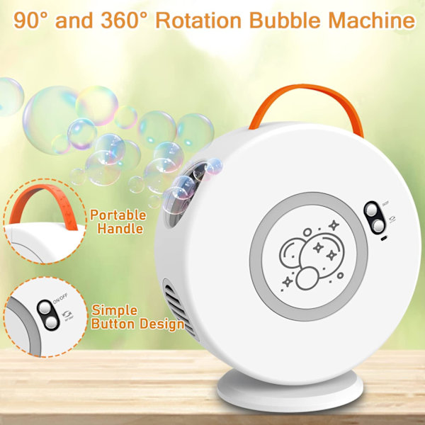 Bubbelmaskin för barn Automatisk bubbelblåsare Bärbar bubbla