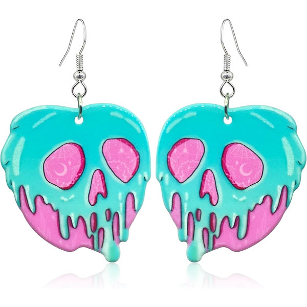 Gotiske Halloween Skelet Dangle Øreringe Horror Dyreknogler Drop Øreringe Til Kvinder