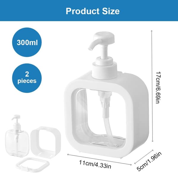 2 st Hand- och diskmedelsköksdispenser, 500 ml