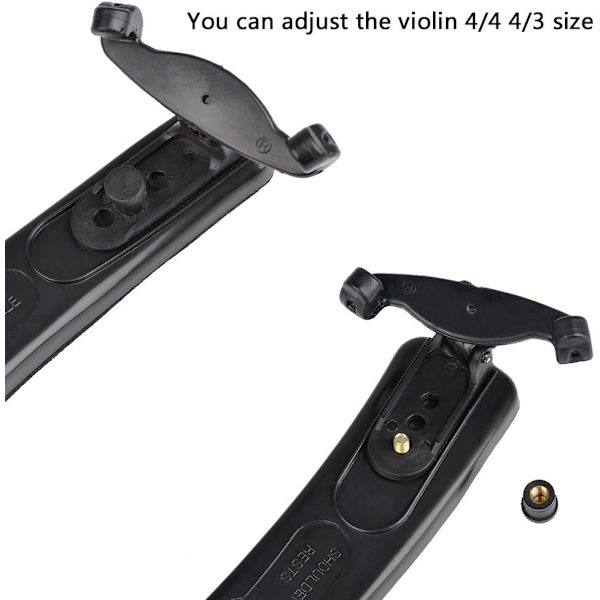 Violin axelstöd 3/4 4/4, gummikudde med justerbara fötter Justerbart violin axelstöd Vi