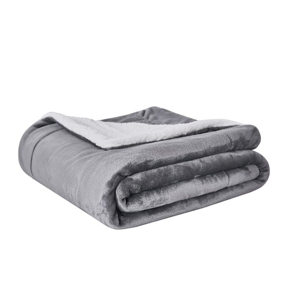 Fleece Sofatæppe - Vinter Sofatæppe (180x200cm Grå)