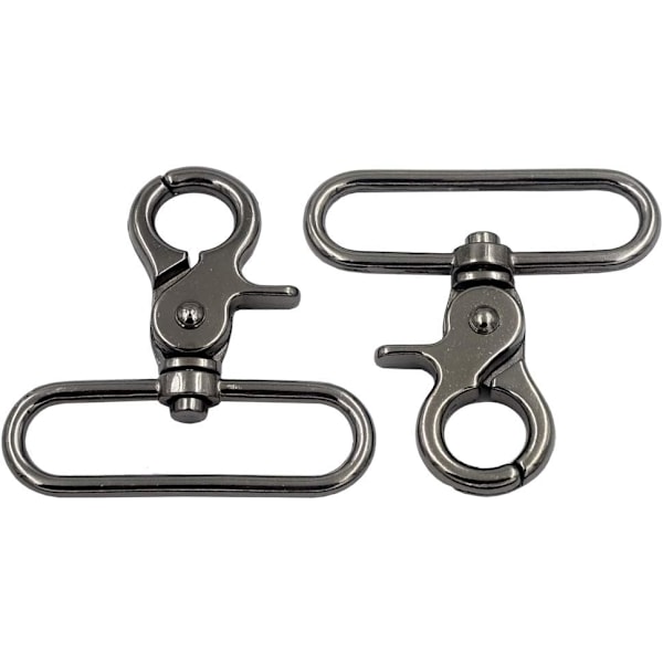 2,5×2,5×0,3 cm 8 stk. Stærke Zink Legering Webbing Rem Svingbar Udløser Klips Snap Hæk Lobster Spænder