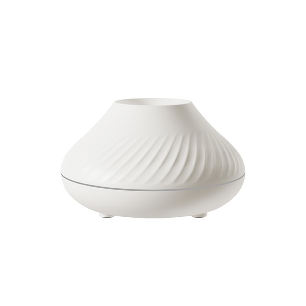 White Flame Aromatherapy Luftfukter, Nordic Style Atmosphere Light for Desktop og Home, High Mist,