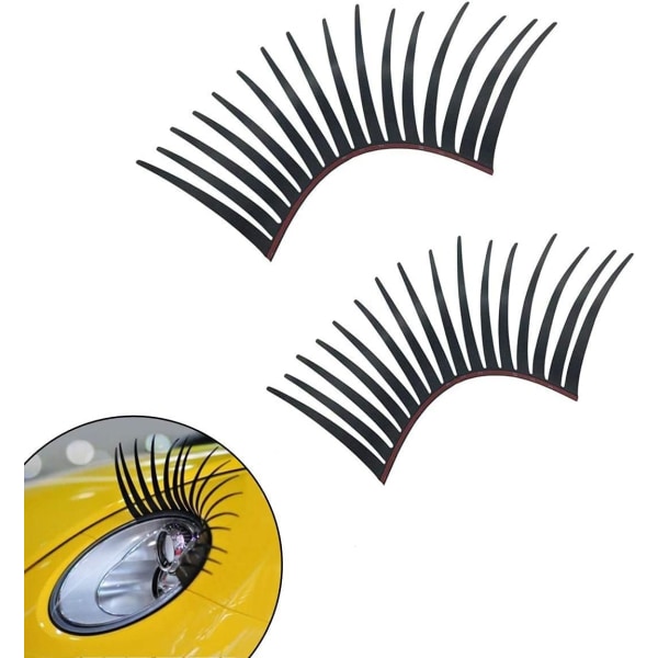 4 Pcs 3D Universal Eyelashes For Car Decorative Eyebrows For