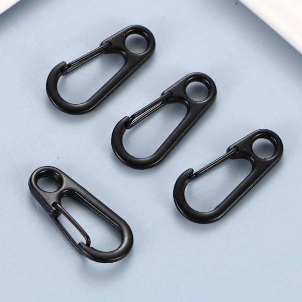 Mini Karabiner, Mini Nøkkelring Karabiner, Metall Fjærspenne, Mini Metall Ryggsekkspenne, Nøkkelring Karabiner for Camping/Hike