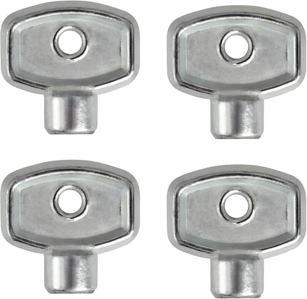 Set med 4 universal 5 mm radiatornycklar för alla element