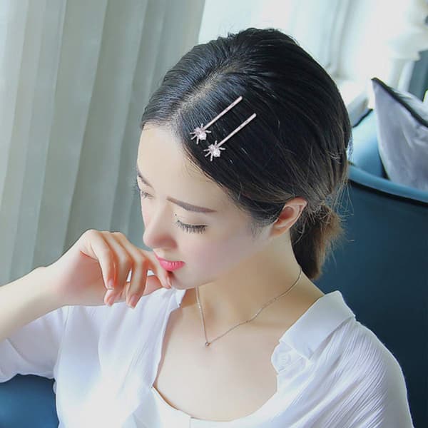 2 stk. Krystall Bobby Hairpins Spider Spærrer Rhinestone Elega