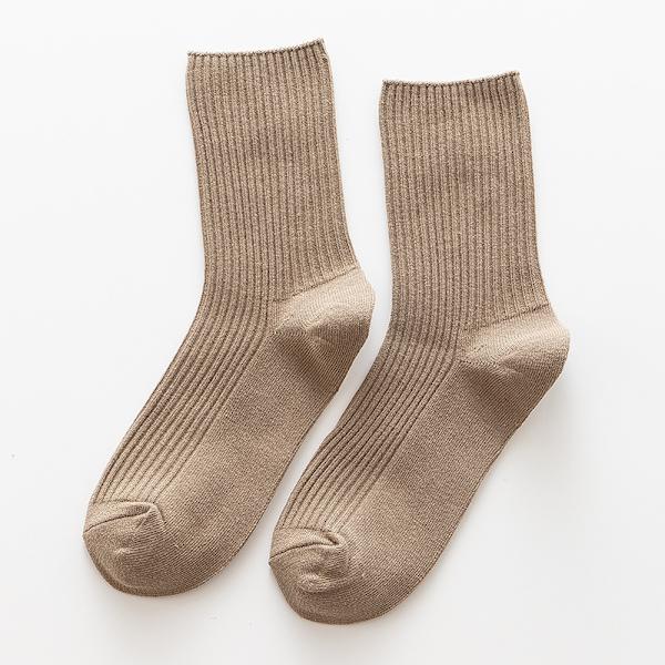 Naisten söpöt urheilulliset sukat, rento tyyli, unisex puuvillasukat naisille, 5 paria, luonnonvalkoinen