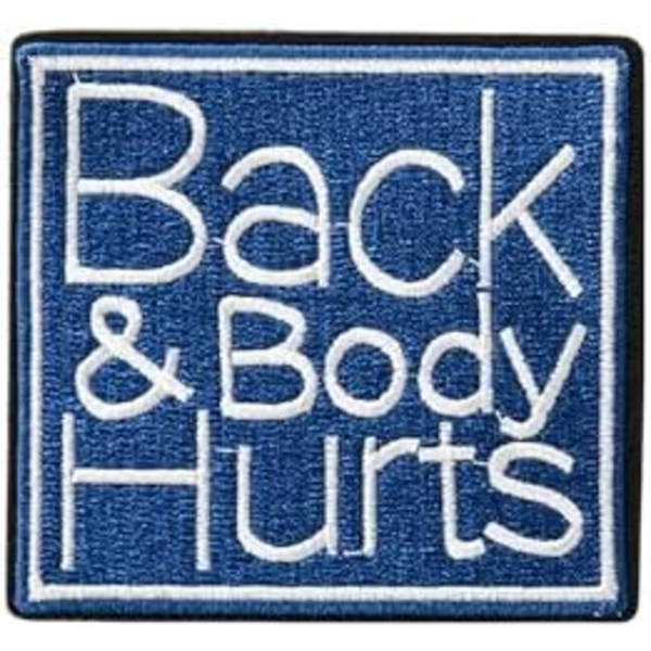 Ryg og Krops Smerter, Morale Patch, Meme Patch, Morale Patches, Militær Patch, Krog og Løkke, Broderet Patches til Tac