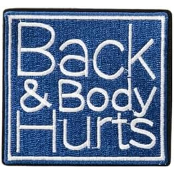 Rygg og kropp gjør vondt, Morale Patch, Meme Patch, Morale Patches, Militær Patch, Borrelås, Broderte lapper for Tac