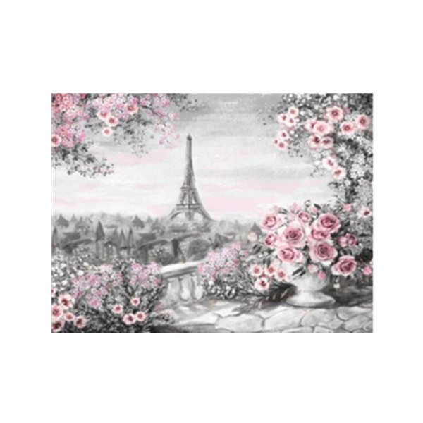 30x40 cm 5D DIY Diamantmaleri, Jernbane Bro Elsker