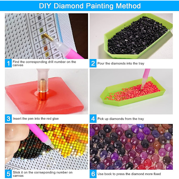 30 × 40 Diamantmaleri Broderie Diamant Maleri Kit Komplett