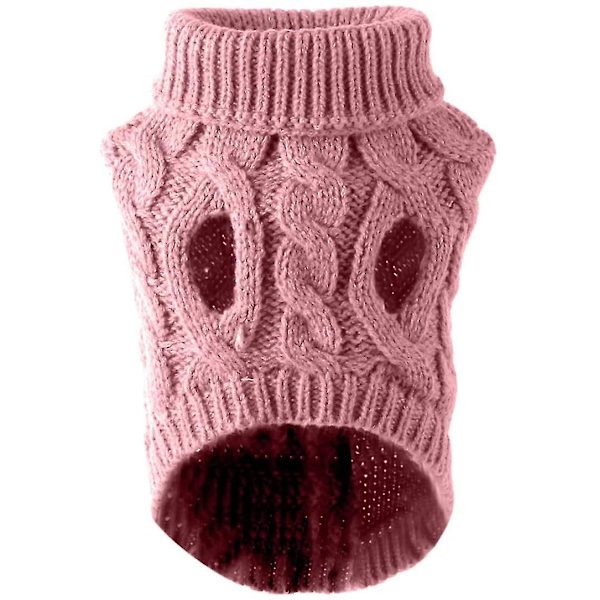 Hund Sweater Vest Varm Frakke Kæledyr Blød Strikning Uld Vinter Swe