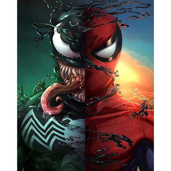 30*40 CM 5D Diamantmålningssats (30x40cm) Venom DIY för Adu
