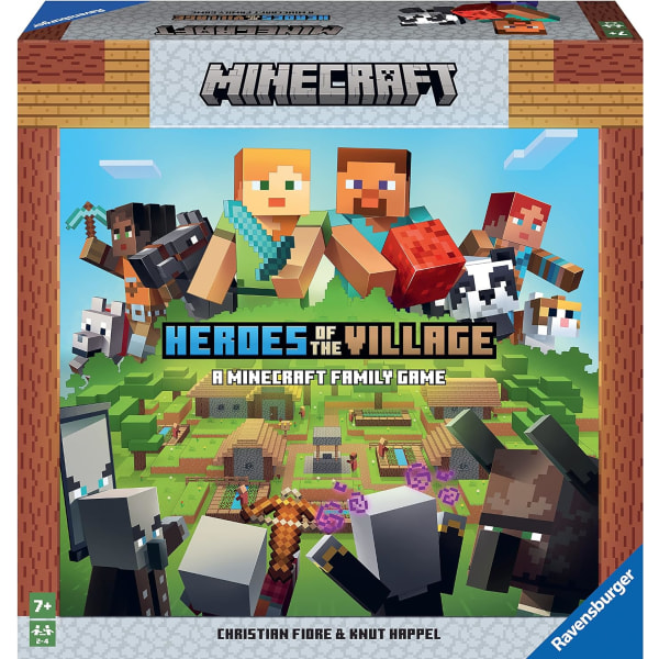 Minecraft-kylän sankarit - Perhe- ja lapsipeli - Yhteistyö ja seikkailu - 2-4 pelaajaa