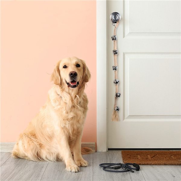 Dörrklockor, hundklockor för potträning, husdjurstillbehör, hund b