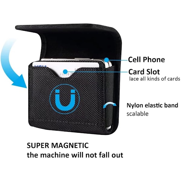 Bälteshölster Oxford-fodral Karabinhake Loop Sportfodral för Samsung Galaxy Z Flip 4 / Flip 3, Motorola M