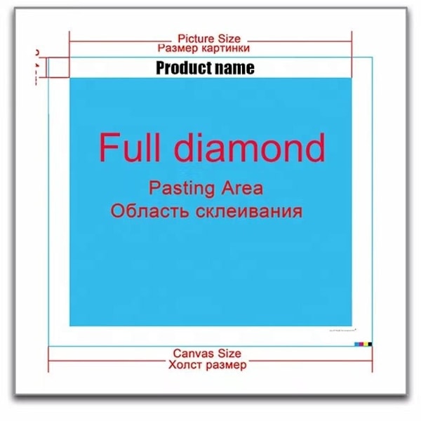 (30x40cm) 5D DIY Full Drill Handgjorda Diamantmålningar Djur