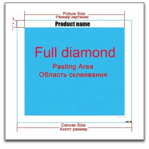 (30x40cm)5d gør-det-selv diamantmaleri Tilpas korsstingsmontage