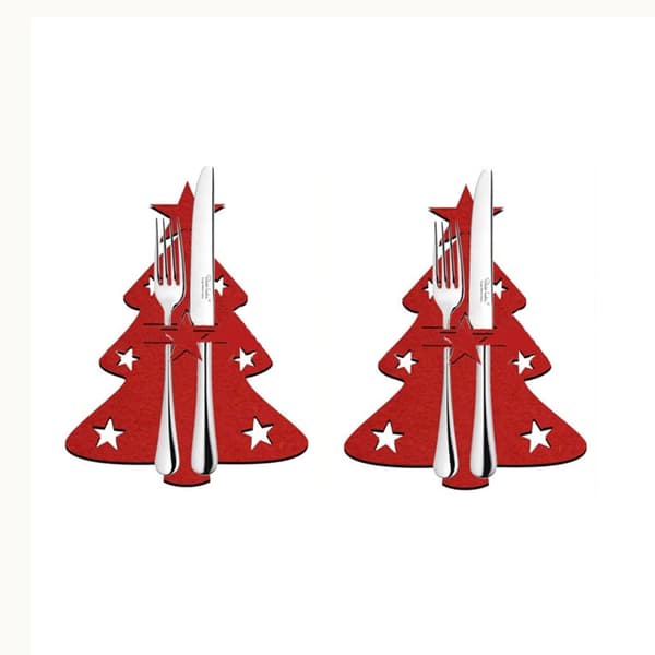4-pack Julbordssilverbärare, Julgran K